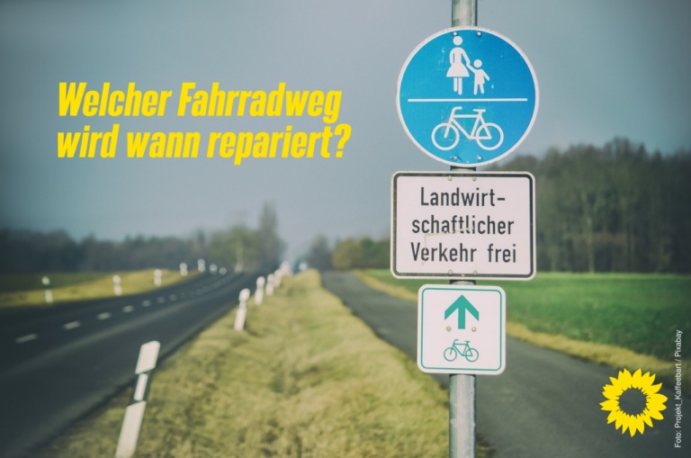Welcher Fahrradweg wird wann repariert?